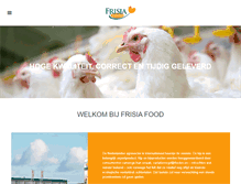 Tablet Screenshot of frisiafood.com